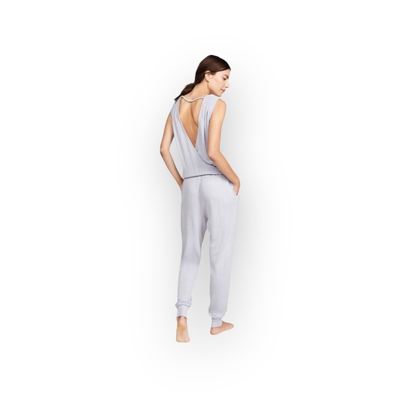 new Honeydew Intimates ❁ Open Draped Back Jumpsuit with Pockets ❁ Mauve ❁ Large - Picture 12 of 16